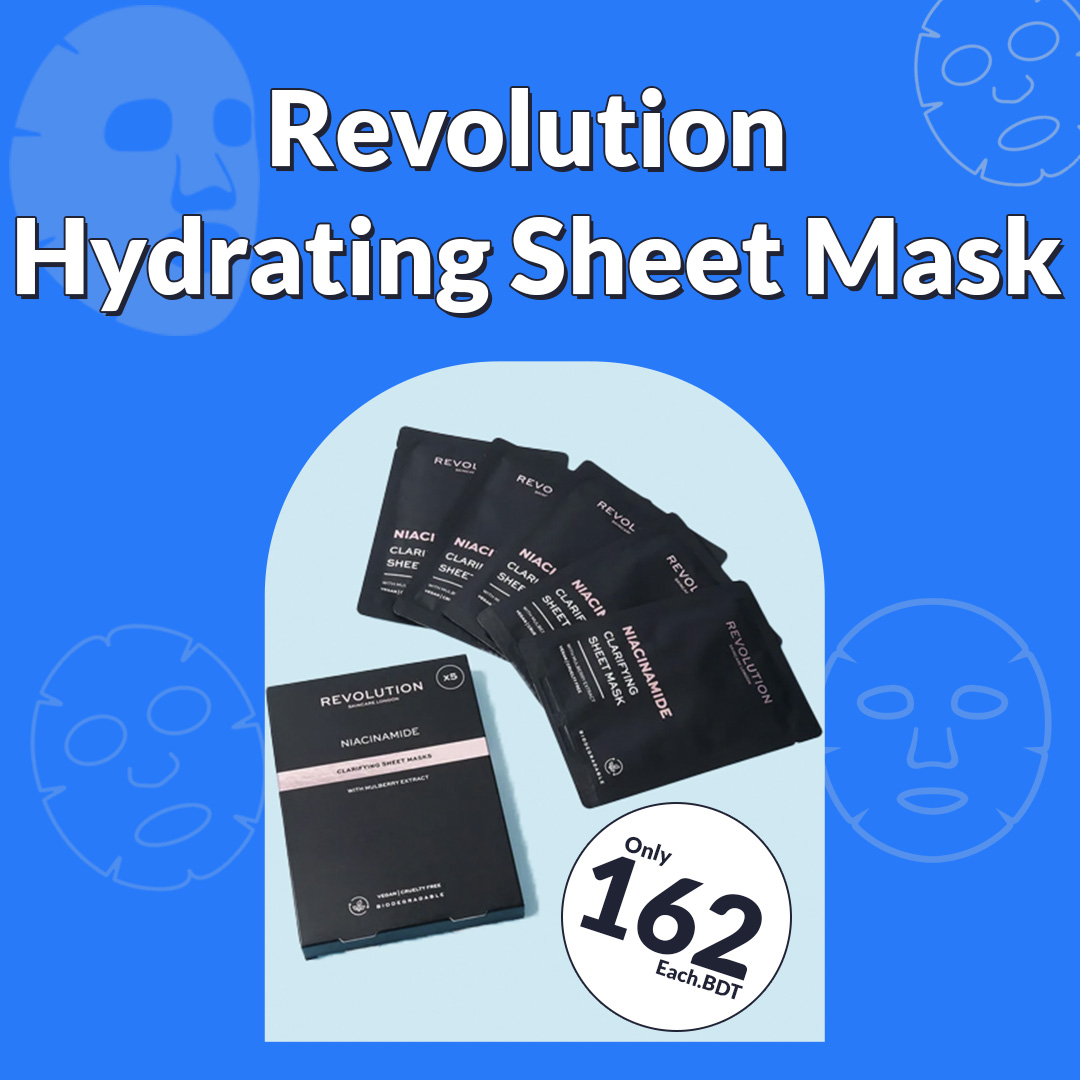 Revolution Skincare Hyaluronic Acid Hydrating Sheet Mask Lira Import