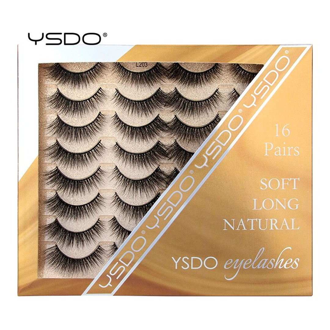 Shidi Shangpin Ysdo 16pair Eyelash Golden Box (L – Lira Import Limited