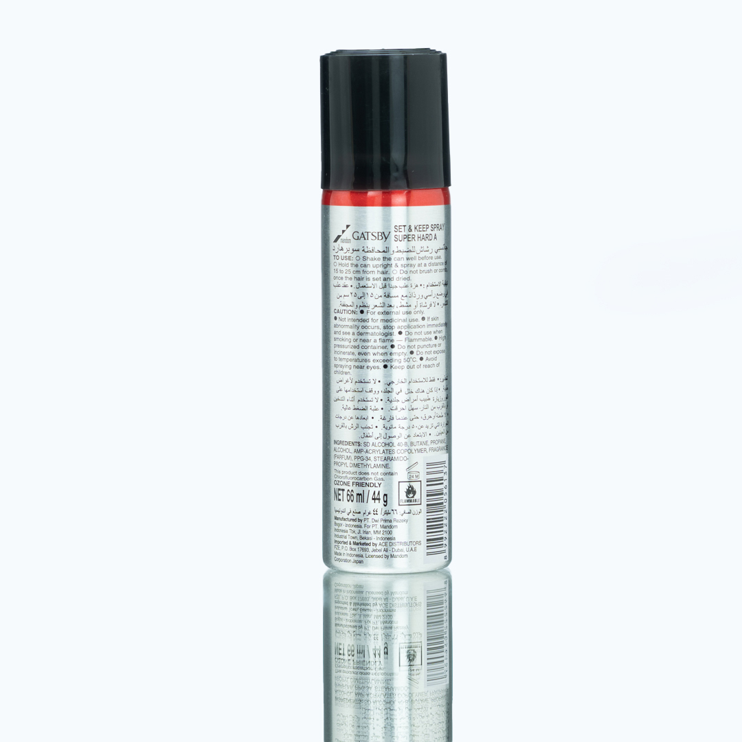 Set And Keep Spray Super Hard Hair Spray (66 Ml) - Lira Import Limited