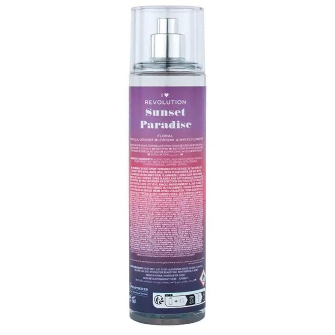 21867- Makeup Revolution I Heart Revolution Body Mist (Sunset Paradise (236 Ml)_1