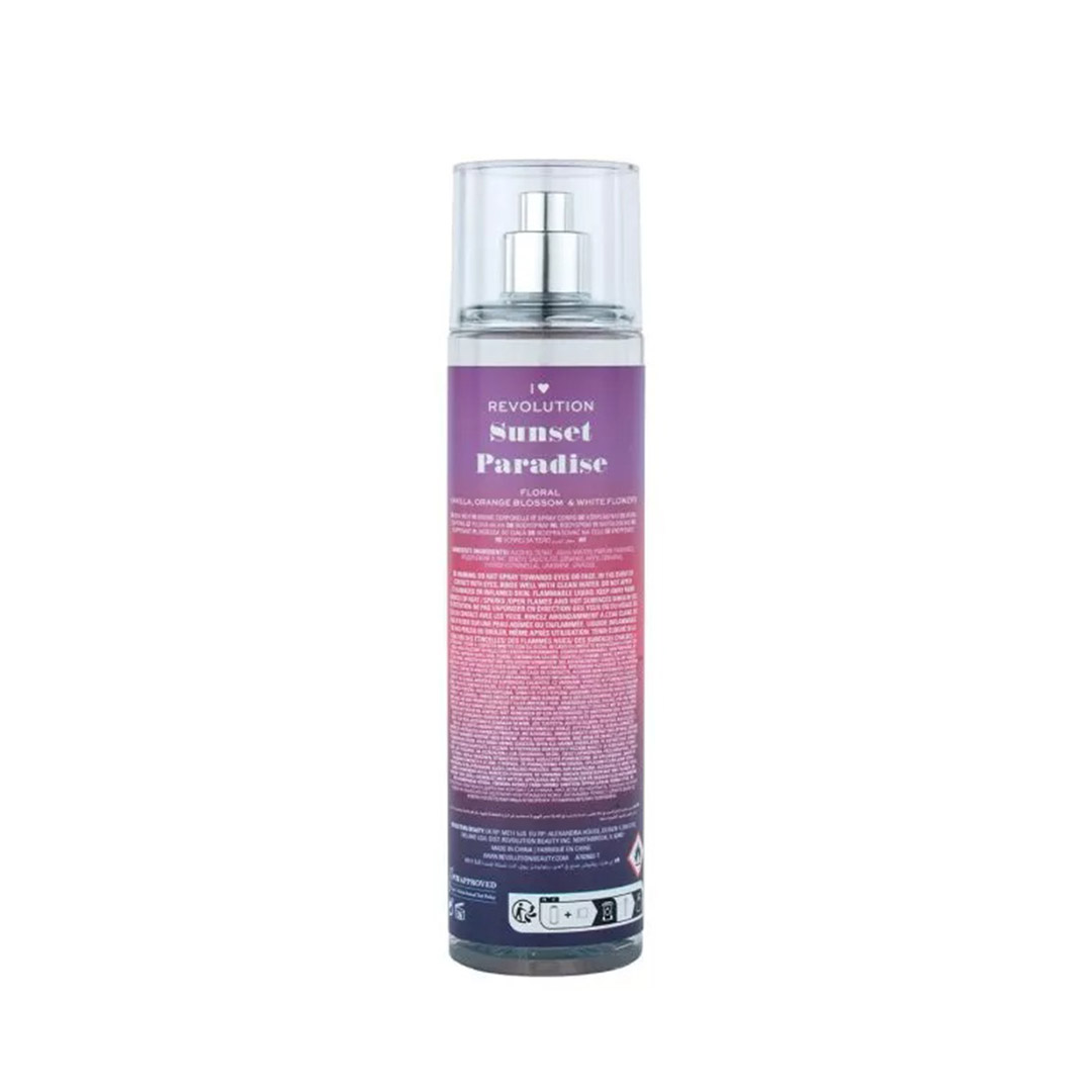 21867 Makeup Revolution I Heart Revolution Body Mist (Sunset Paradise (236 Ml)_1