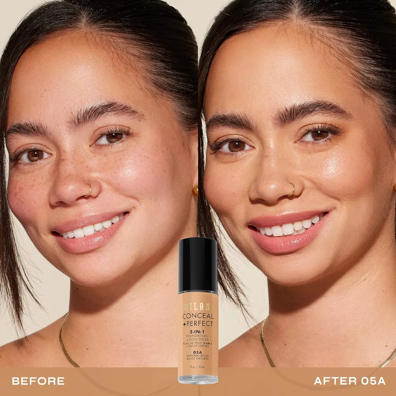 Milani Conceal + Perfect Foundation (Natural Beige 05a)_1