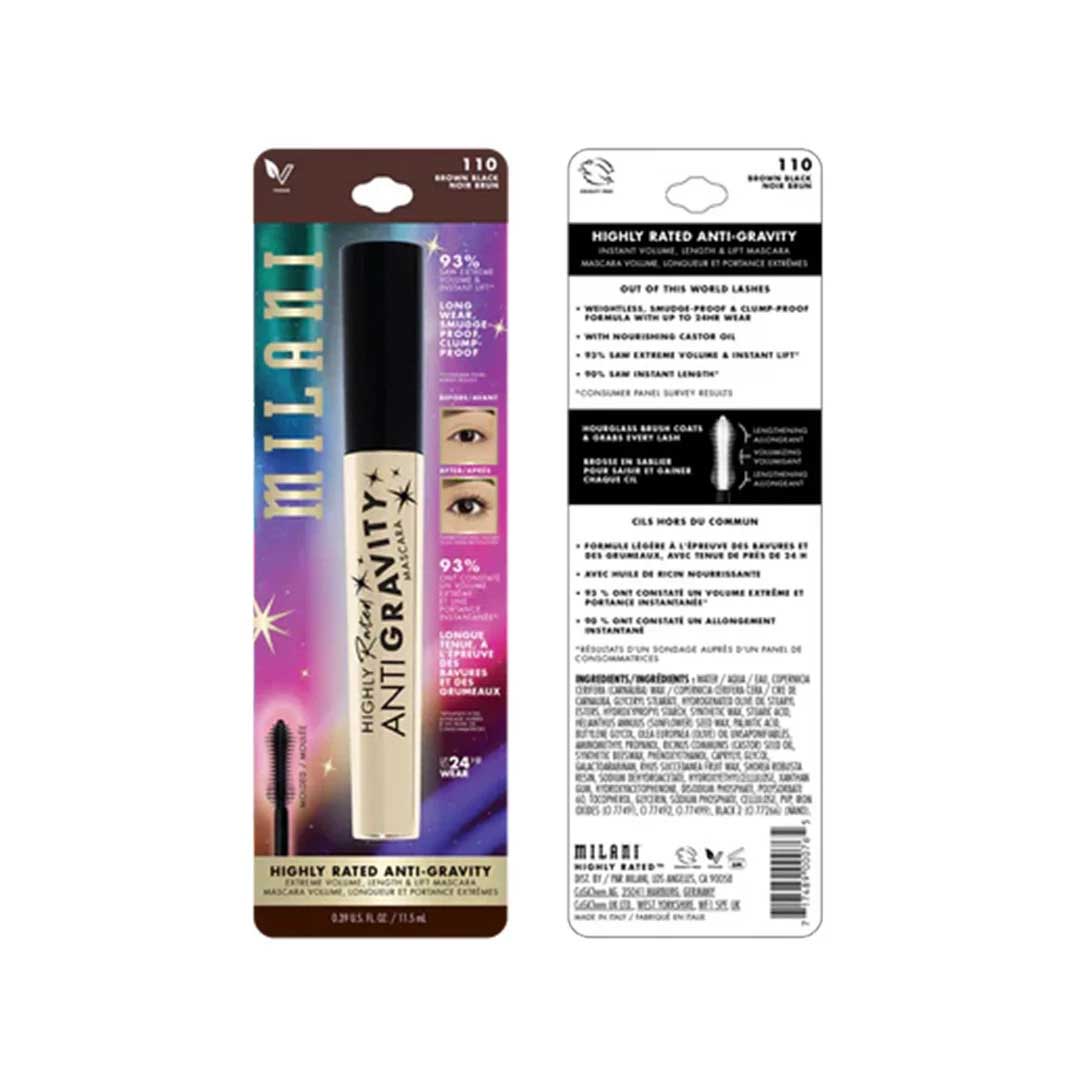 22986 Milani Highly Rated Anti Gravity Mascara (Smudge Proof Brown Black (110)_1