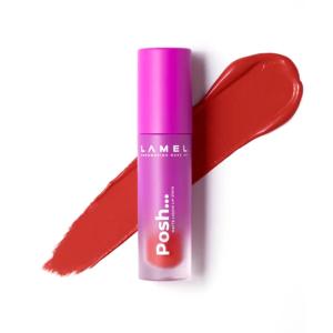 Lamel Posh Matte Liquid Lipstick (406 Ruby Red)