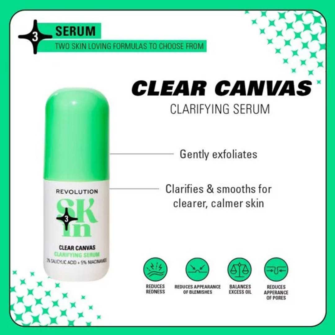 24077 Revolution Skin Clear Canvas 5% Niacinamide & 2% Salicylic Acid Clarifying Serum_2