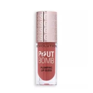 Revolution Pout Bomb Plumping Gloss-Melba Warm Peach