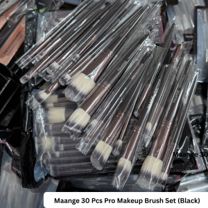 Maange 30 Pcs Pro Makeup Brush Set (Black)