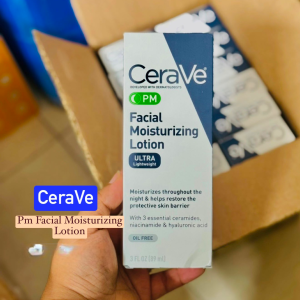 Cerave PM Facial moisturizing lotion (89 ml) (Ultra Light weight)