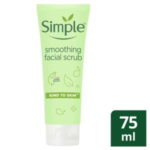 Simple Kind To Skin Smoothing Facial Scrub (For Sensitive Skin 75ml)