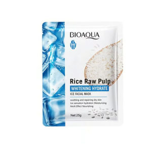 Bioaqua Whitening Hydrate Ice Facial Mask 25 G (Rice Raw Pulp Ice)