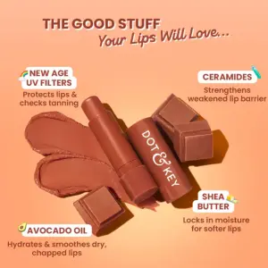 Dot and Key Barrier Repair Hydrating Lip Balm Tinted (Cocoa Nude)